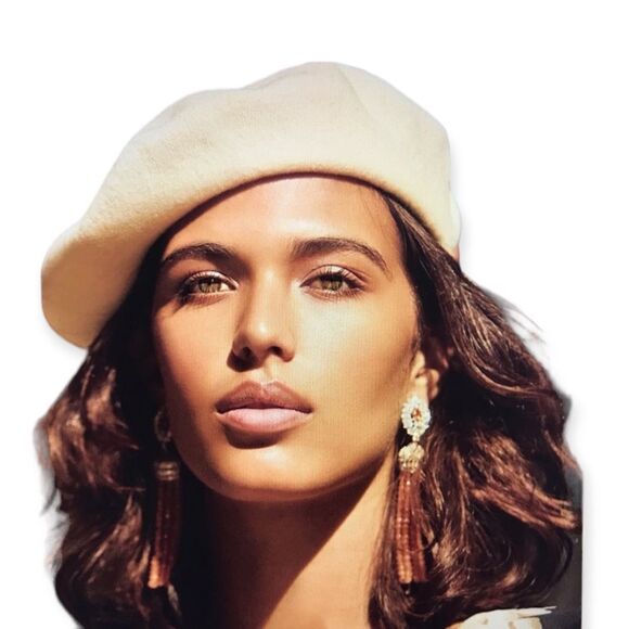 Parisian Y2K Chic Wool Beret Hat NEW - Picture 4 of 6